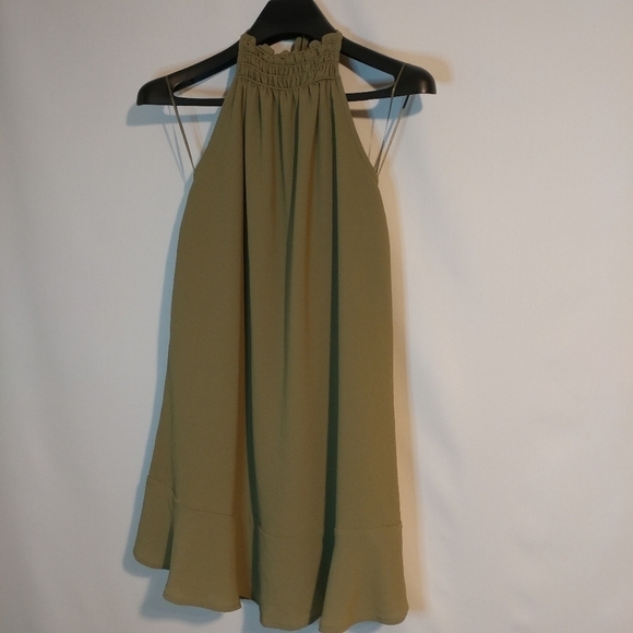 NWT The Fifth Label Green Khaki Halter Dress - Picture 5 of 9